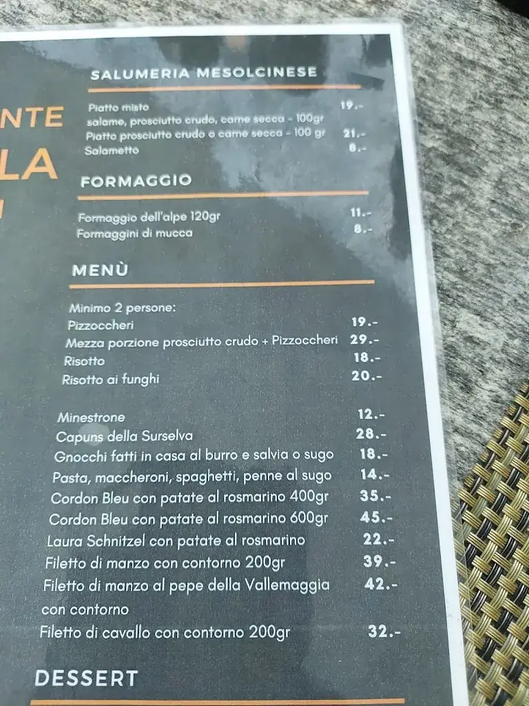 Menu_Ristorante La Bola_Roveredo_imagen_1