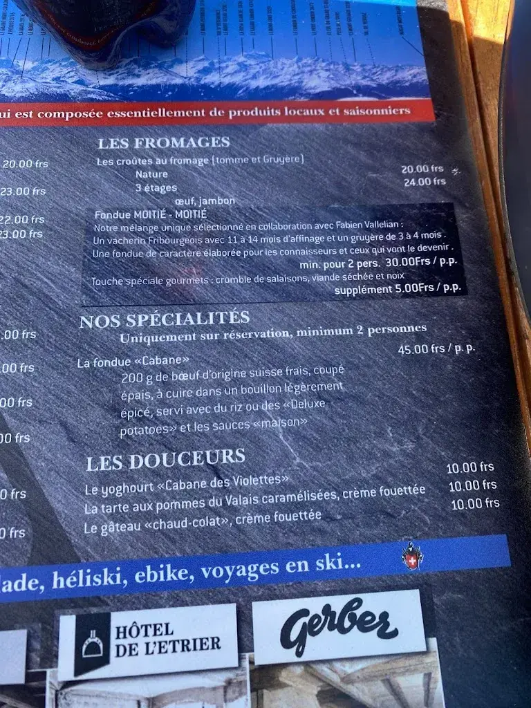Menu_Cabane des Violettes CAS_Crans-Montana_image_4