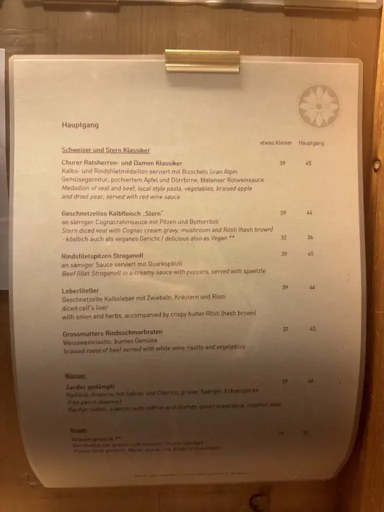 Menu_Veltliner und Bündner Stuben zum Stern_Chur_image_2