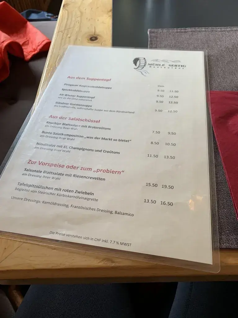 Menu_Restaurant Mühle Sertig_Davos Clavadel_immagine_1