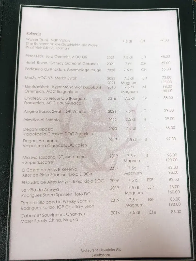 Menu_Bergrestaurant Clavadeler Alp_Davos_image_2