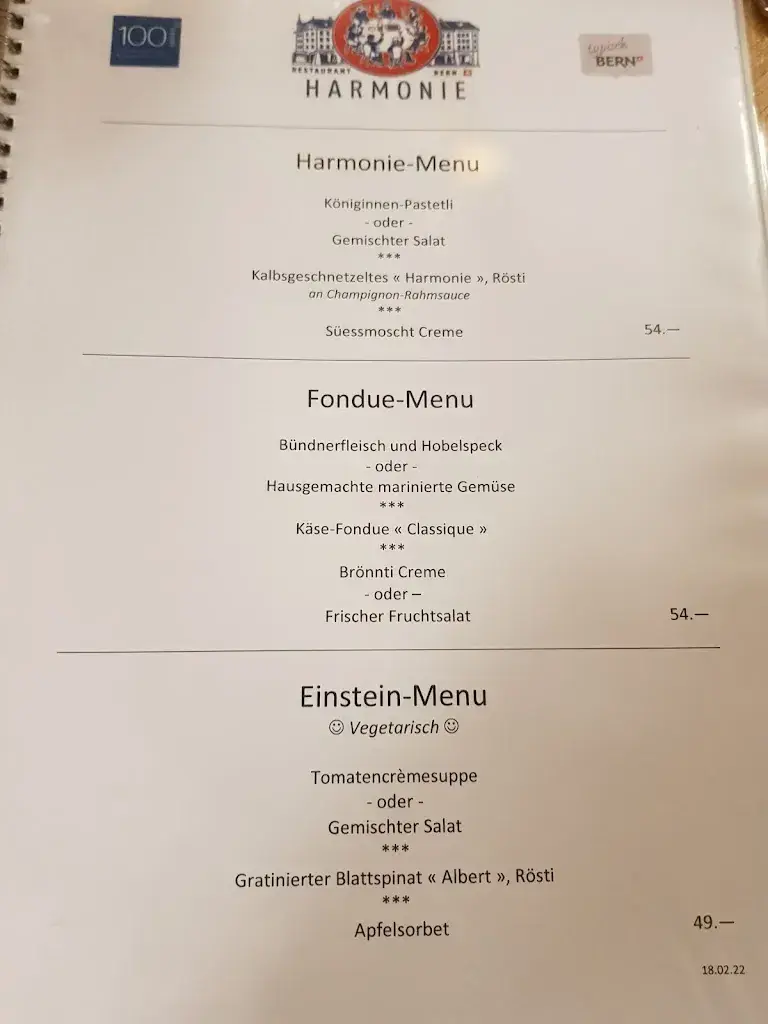 Menu_Restaurant Harmonie_Bern_image_3