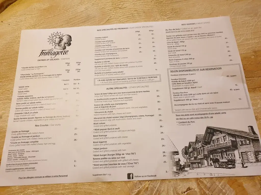 Menu_Restaurant la Fromagerie_Leysin_image_2