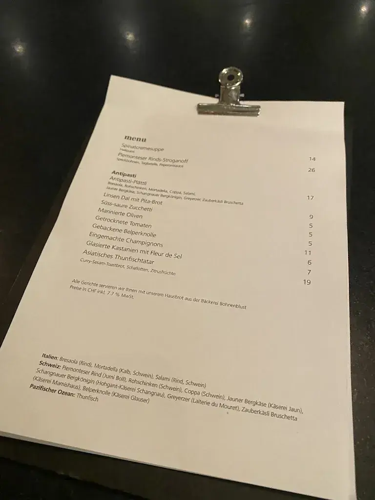 Menu_Einstein – café & bel étage_Bern_immagine_2