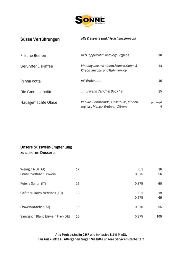 Menu_Sonne Restaurant & Fondue Stübli_Klosters-Serneus_image_2