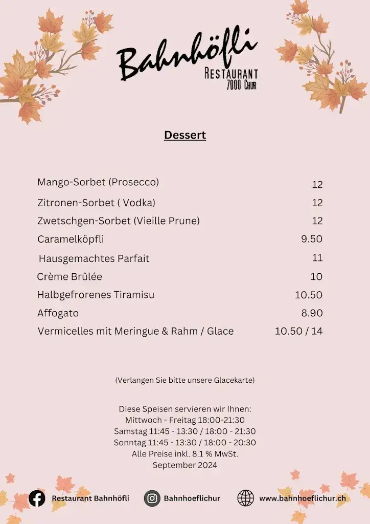 Restaurant Bahnhöfli ristorante a Chur