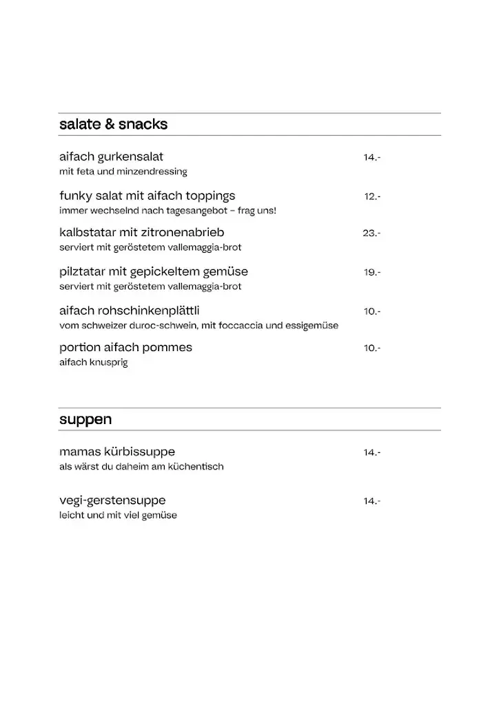 restaurant aifach_Arosa_menu_image_1
