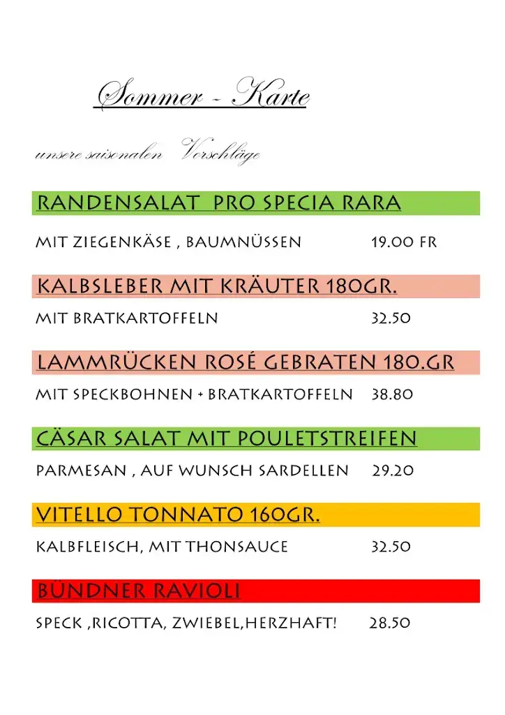 Menu_Burestübli Restaurant arosa_Arosa_image_1