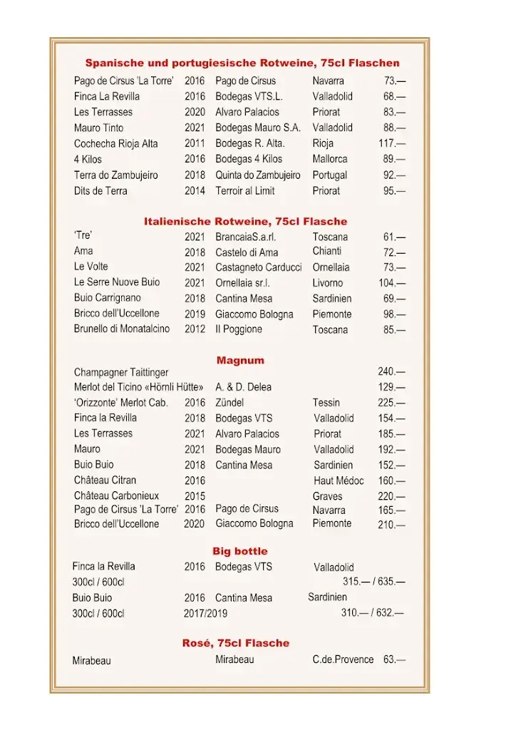 Menü_Hörnlihütte Arosa_Arosa_Bild_1