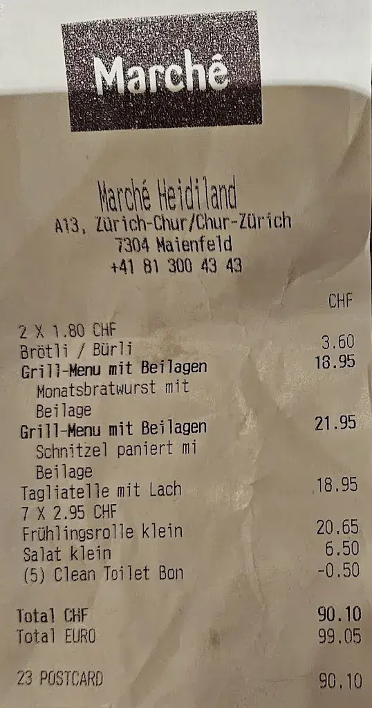Marché Heidiland restaurant in Maienfeld