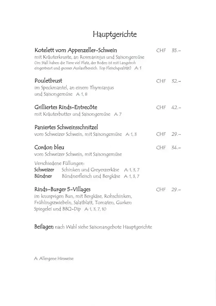 Menu_Restaurant Fünf-Dörfer_Zizers_immagine_4