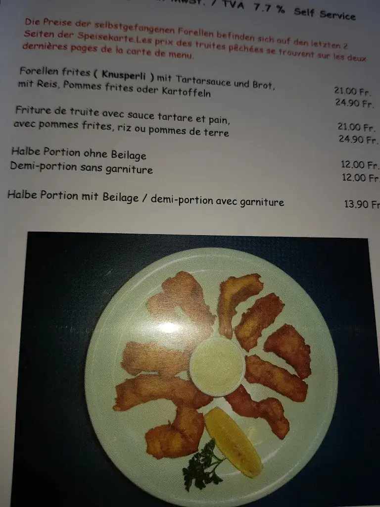 Fischereipark Worben AG restaurant à Worben