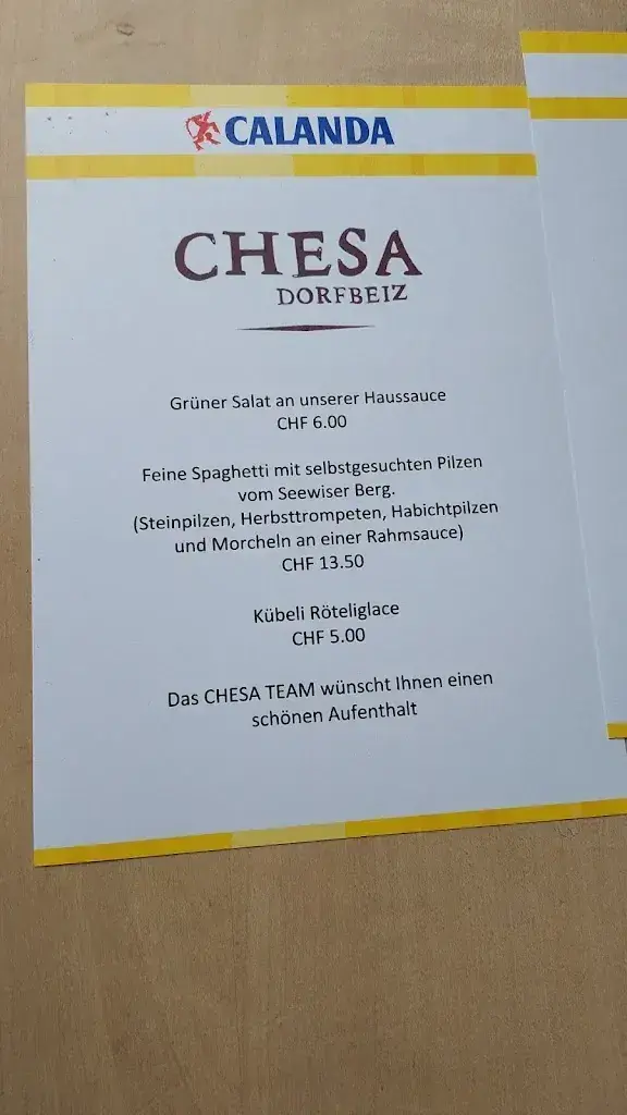 Dorfbeiz Chesa_Seewis im Prättigau_menu_image_1