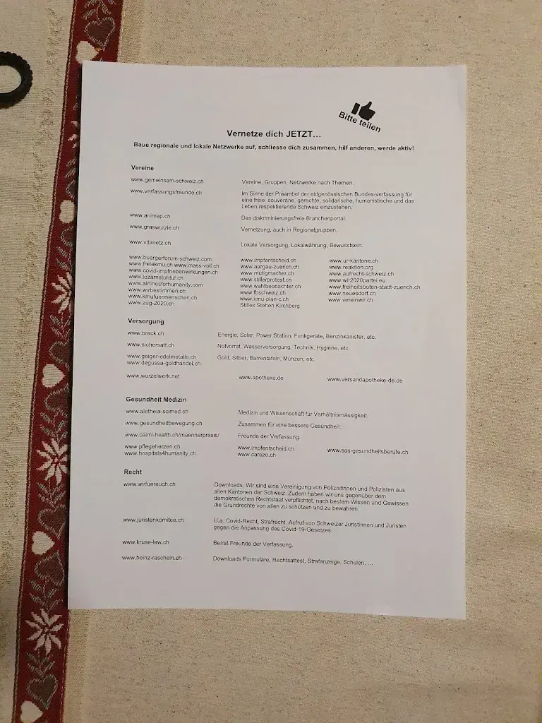 Menu_Dorfbeizli Valzeina_Valzeina_immagine_1
