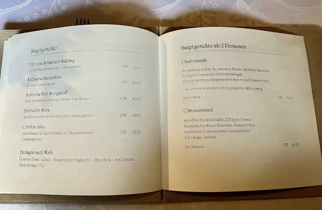 Menu_Alte Buendnerstube Stiva Grischuna Disentis_Disentis_image_1