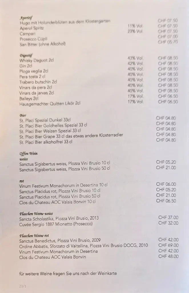 Menu_Kloster Disentis_Disentis_image_2