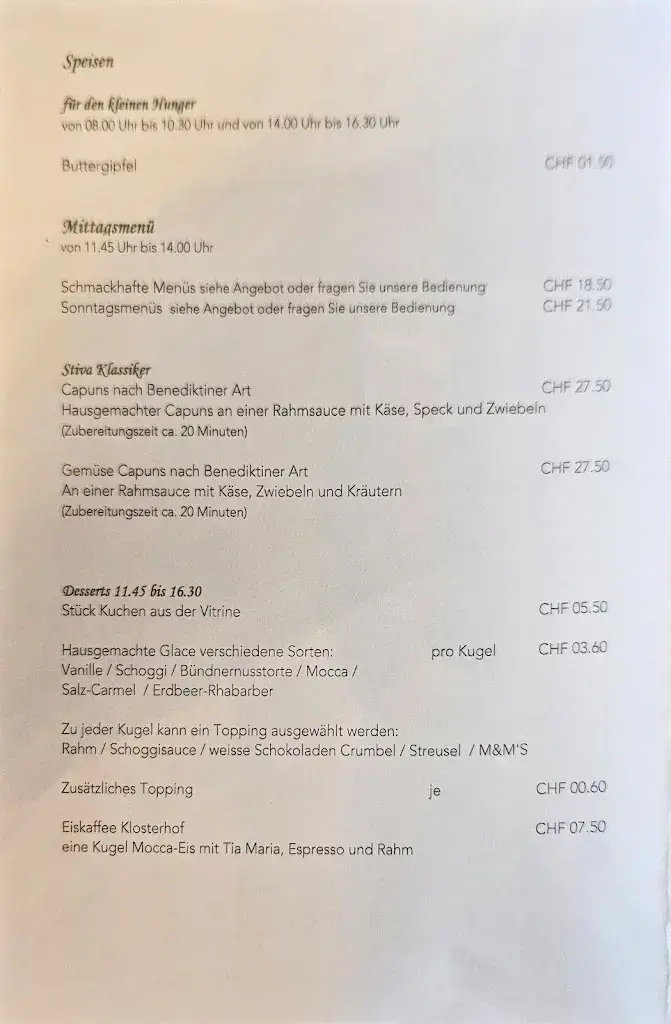 Menu_Kloster Disentis_Disentis_image_4