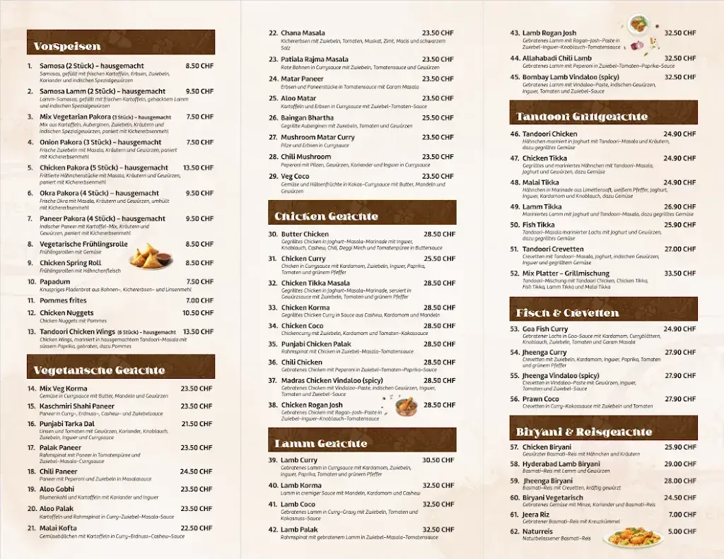 Sternen Host India_Grünen_menu_image_1