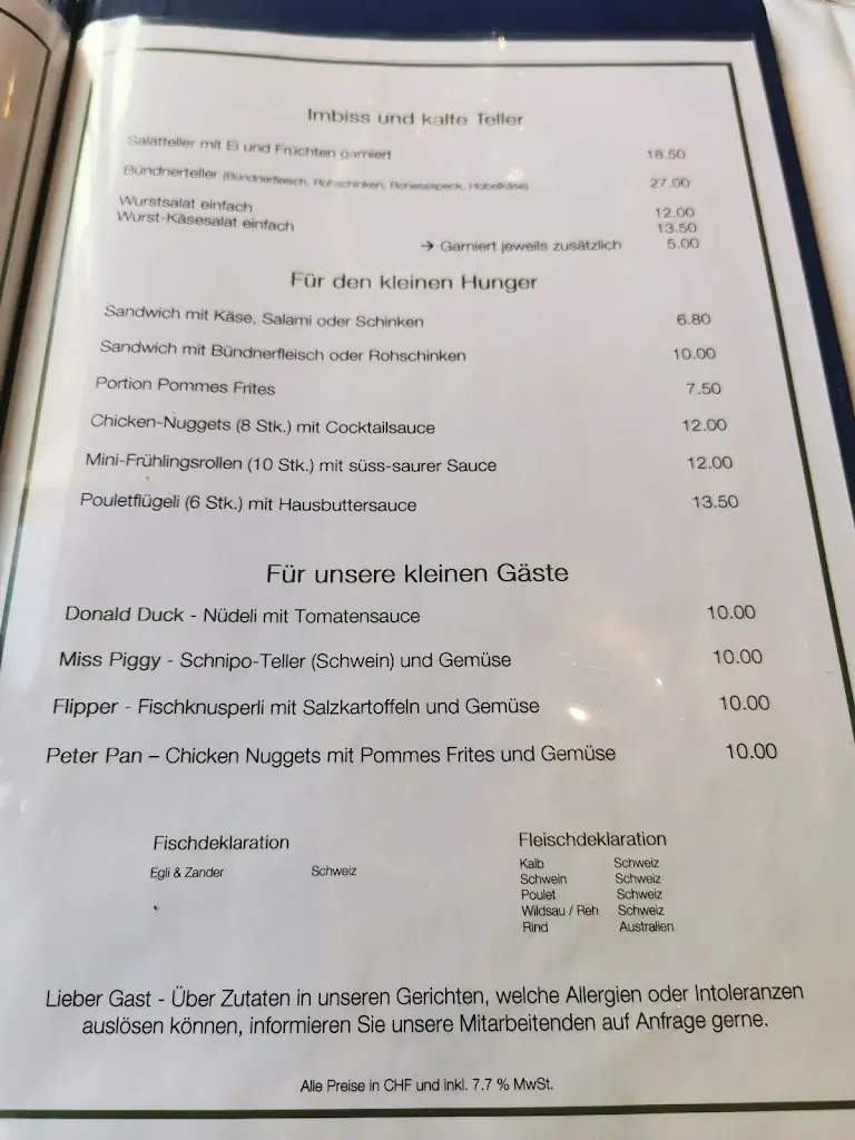 Zum Schützen Restaurant in Aarau