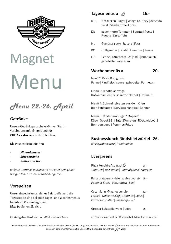 Menu_Riders Restaurant & Bar Densbüren_Densbüren_image_4
