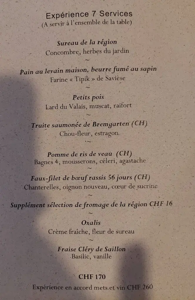 Menu_Restaurant Gilles Varone_Savièse_image_1
