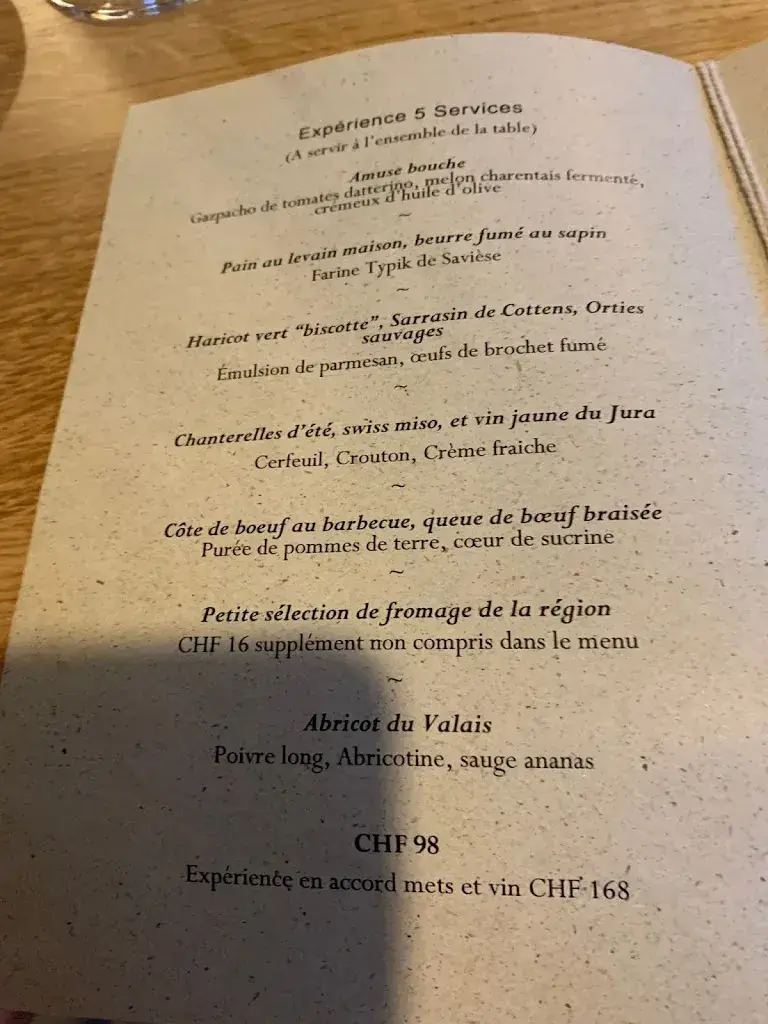 Menu_Restaurant Gilles Varone_Savièse_image_2