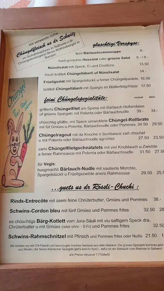 Menu_Fränzu's Fondue & Musigbeizli im Rössli Safnern_Safnern_image_2