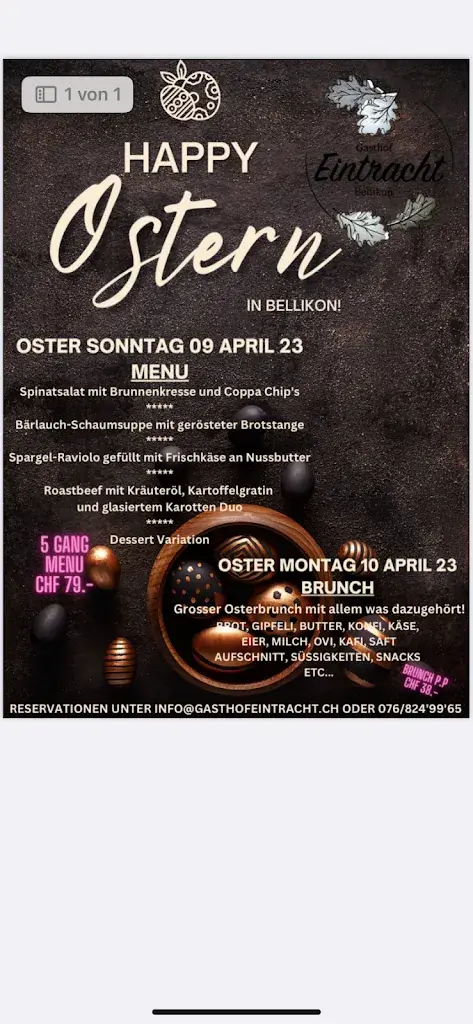 Gasthof Eintracht_Bellikon_menu_image_1