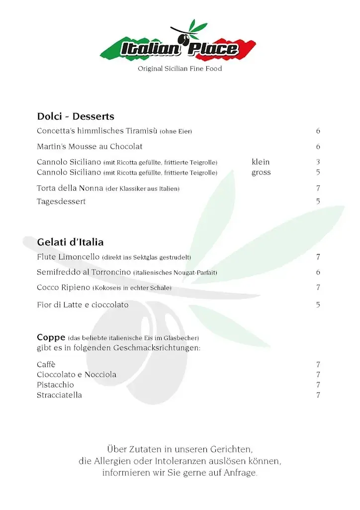 Menu_Restaurant Italianplace_Oberwil_immagine_3