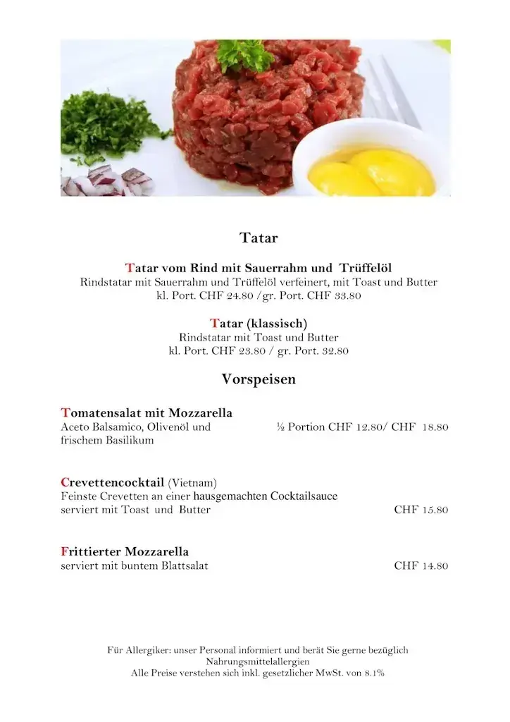 Menu_Restaurant Ochsen_Dietikon_immagine_3