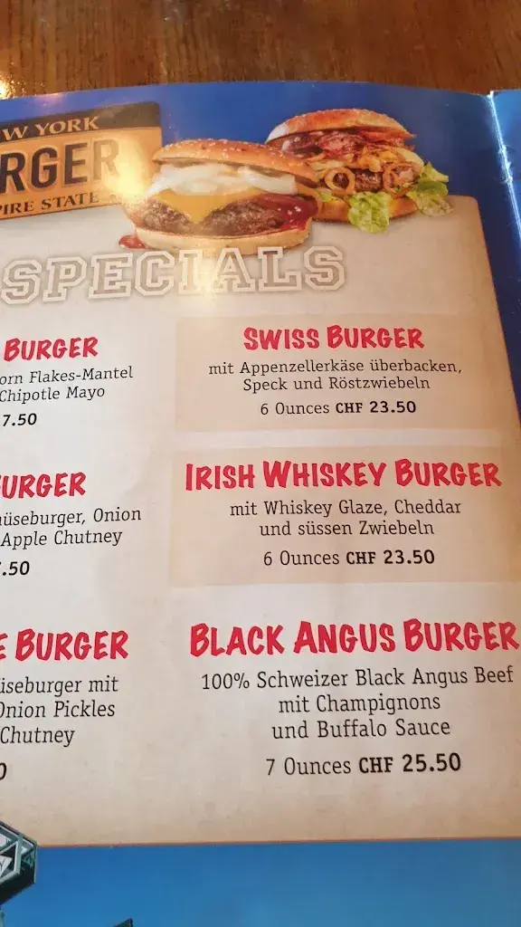 Menu_Restaurant Aargau - Stars and Stripes Mutschellen_Berikon_image_1