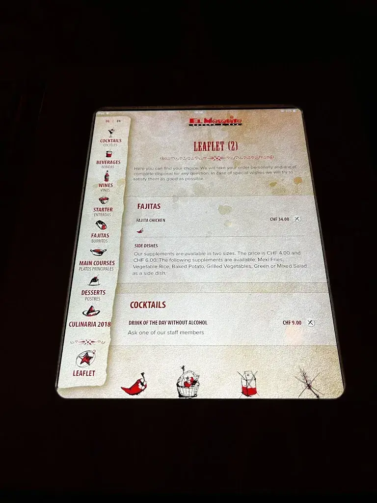 Menu_El Mosquito_Bremgarten_image_1