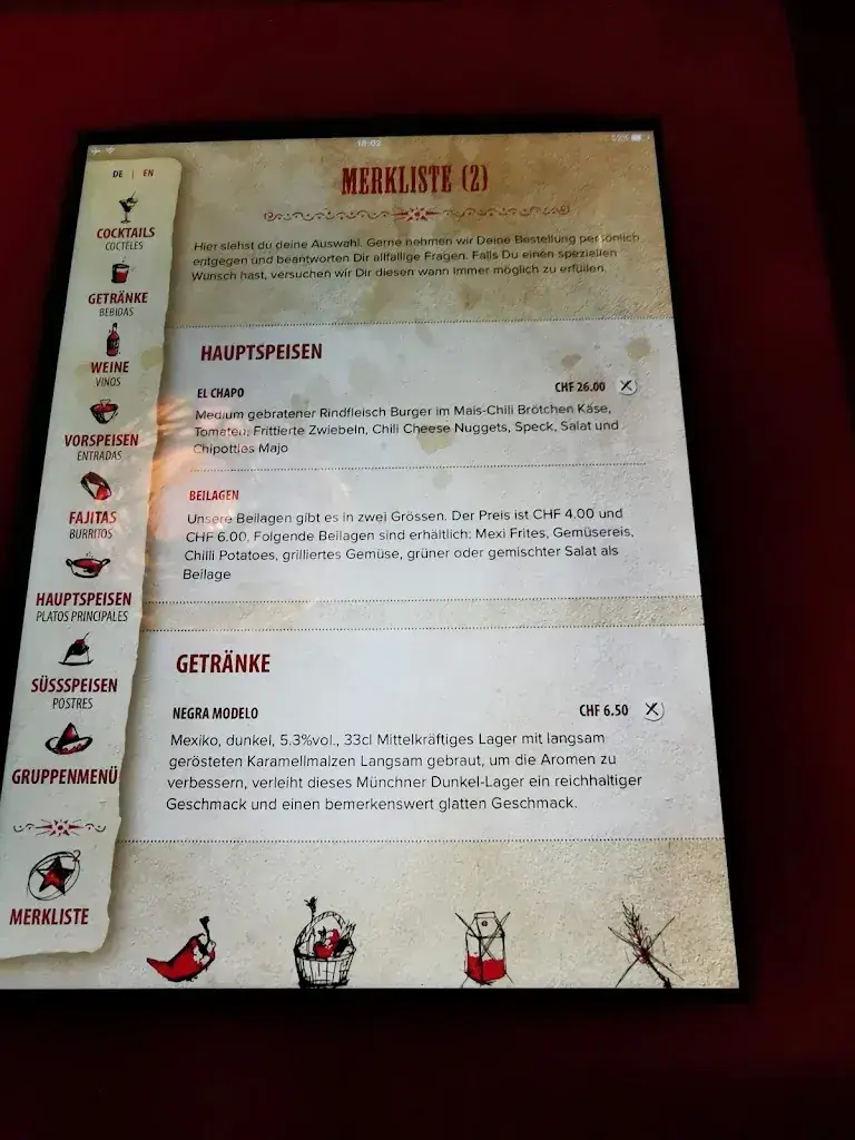 Menu_El Mosquito_Bremgarten_image_3