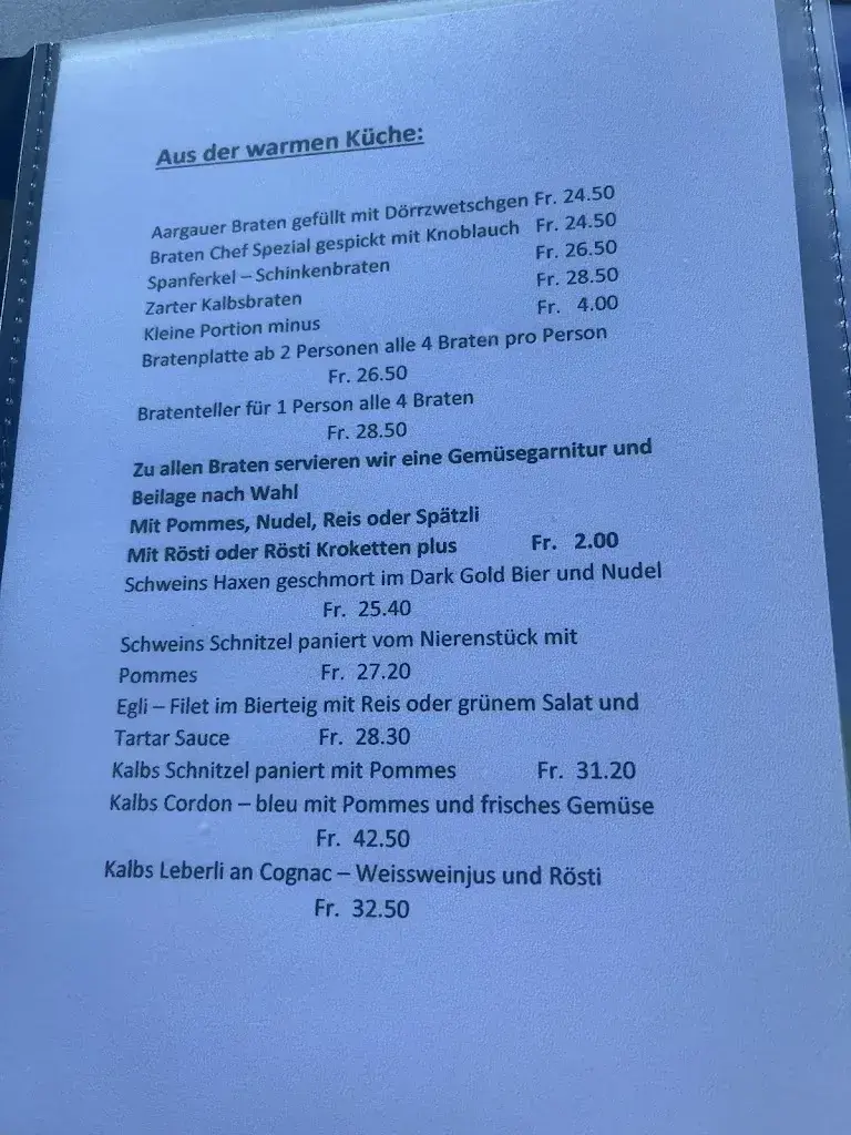 Menu_Speise Restaurant Rüsler GmbH_Neuenhof_imagen_2