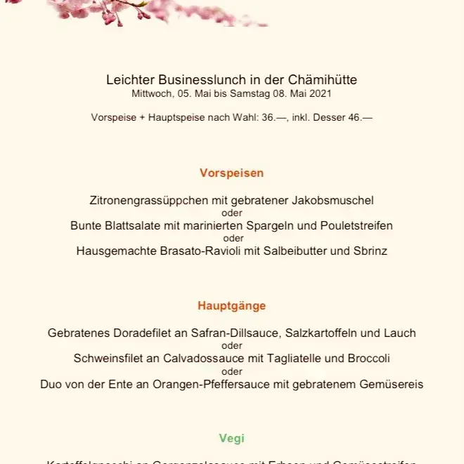 Menu_Restaurant Chämihütte_Untersiggenthal_immagine_3