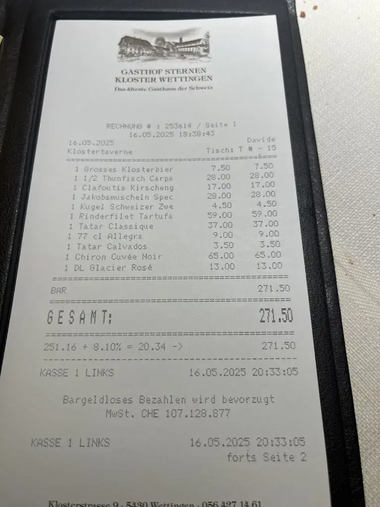 Menu_Gasthof Sternen_Wettingen_immagine_2