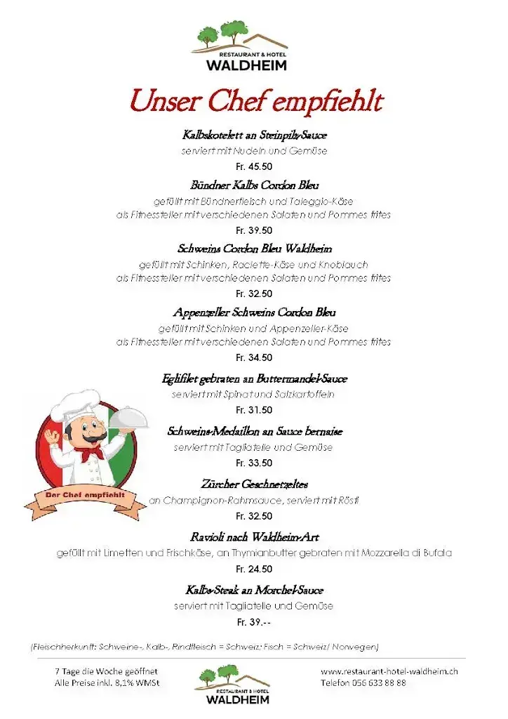 Menu_Restaurant-Hotel Waldheim_Hermetschwil-Staffeln_image_4