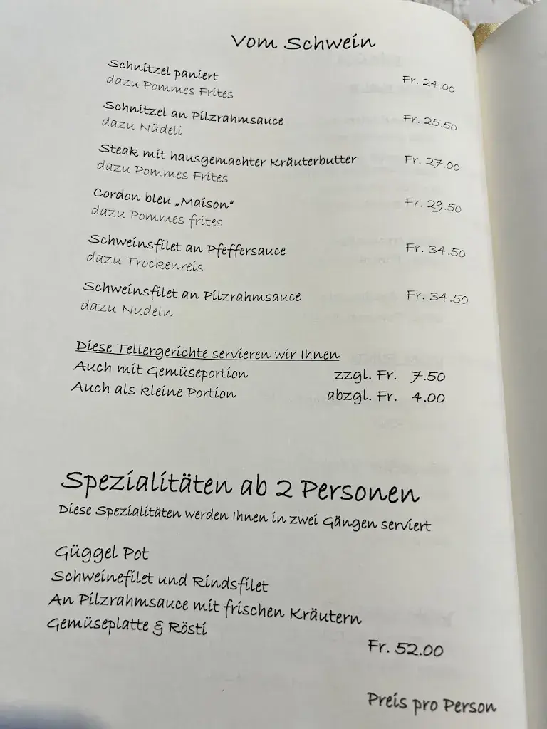 Menu_Restaurant Zum Güggel_Dottikon_image_1