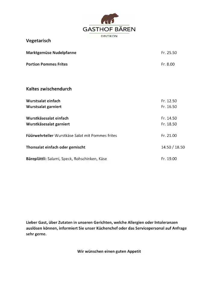 Gasthof Bären Dintikon_Dintikon_menu_image_1