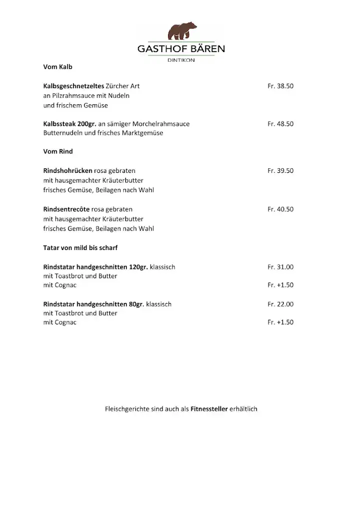 Menu_Gasthof Bären Dintikon_Dintikon_image_2