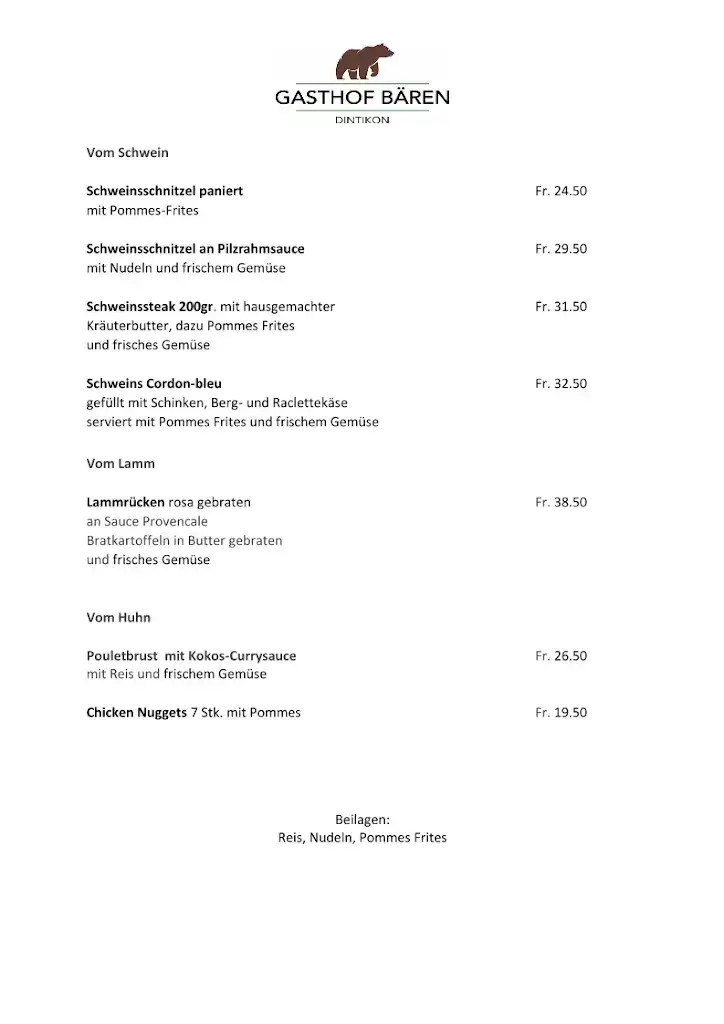 Menu_Gasthof Bären Dintikon_Dintikon_image_3
