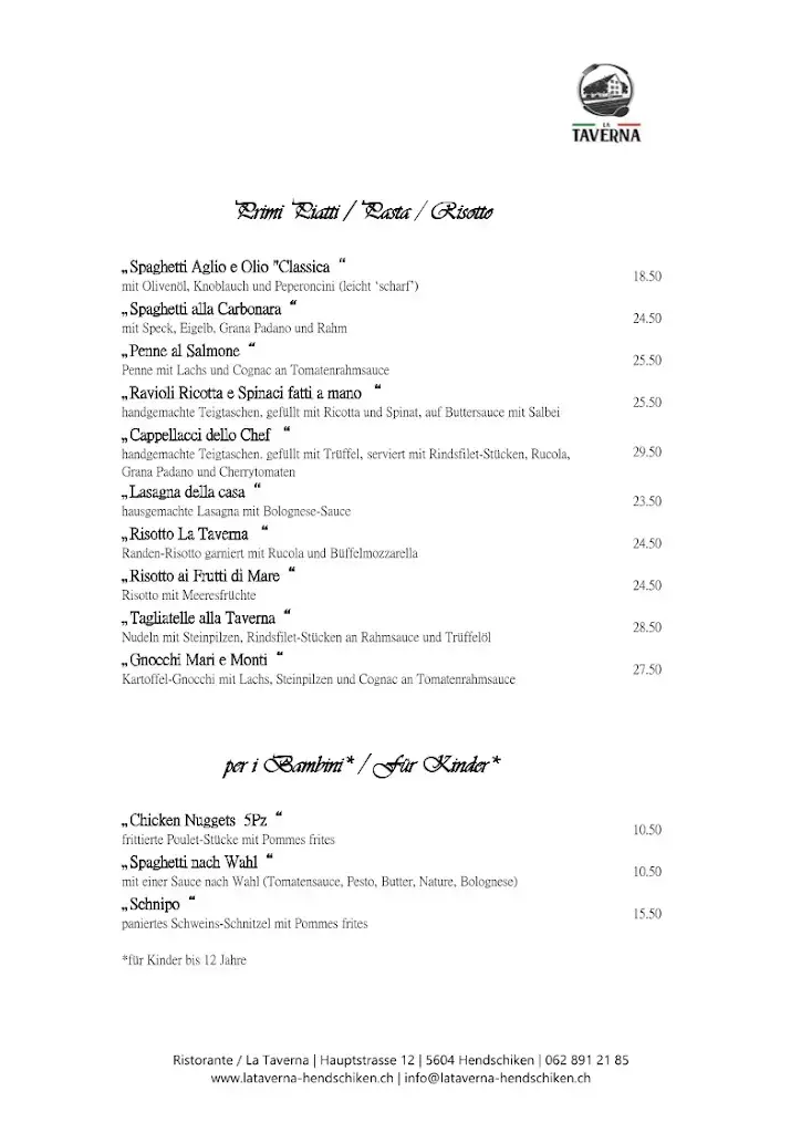 Menu_La Taverna_Hendschiken_image_1