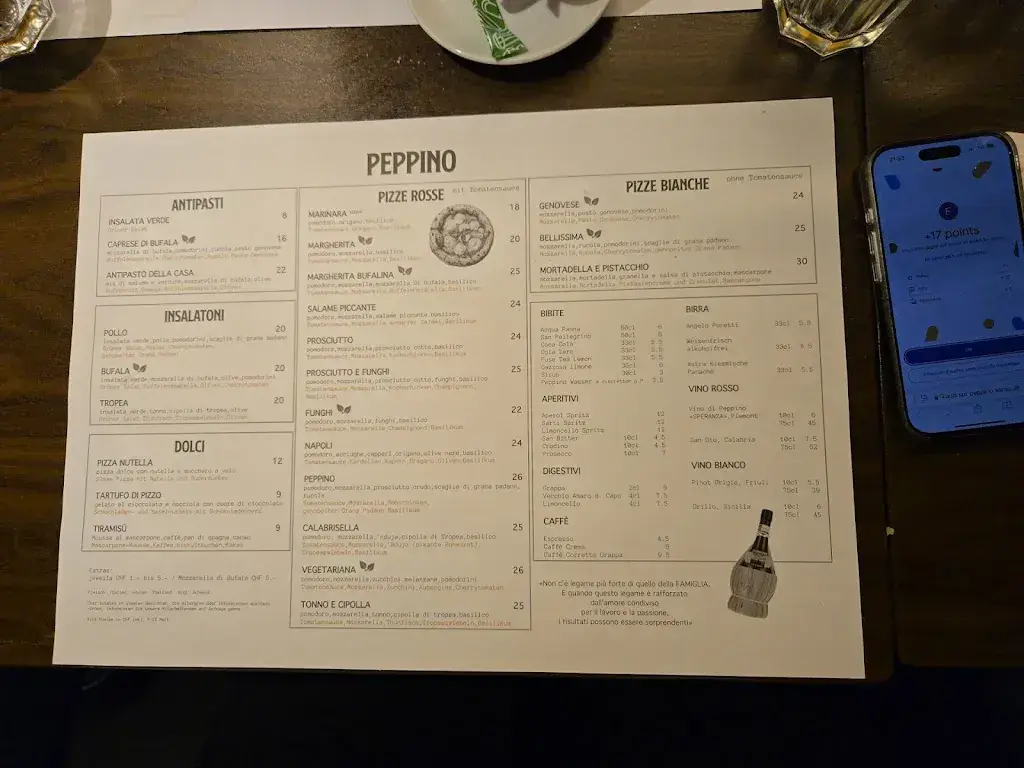 Menü_PEPPINO Aarau Altstadt_Aarau_Bild_2