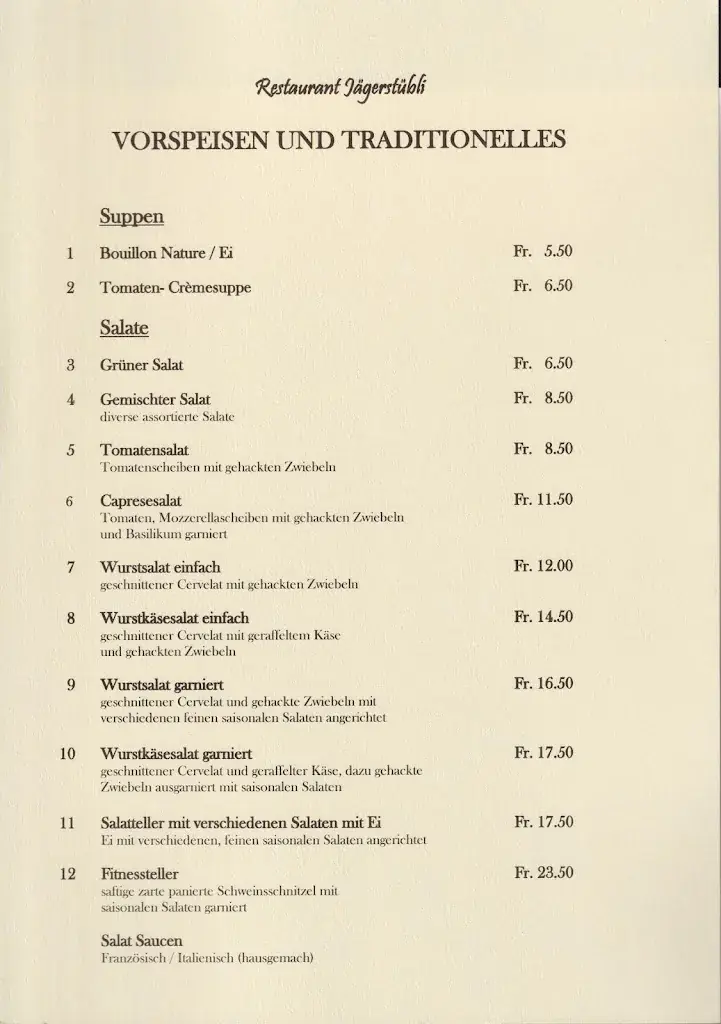 Restaurant Jägerstübli restaurant à Hendschiken