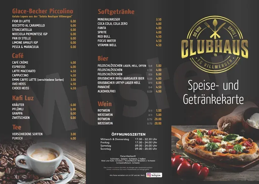 Menu_Restaurant Clubhaus FC Villmergen_Villmergen_image_1