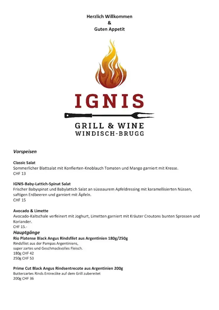 Ignis Grill & Wine by Centurion Swiss Quality Towerhotel Windisch_Brugg_menu_image_1