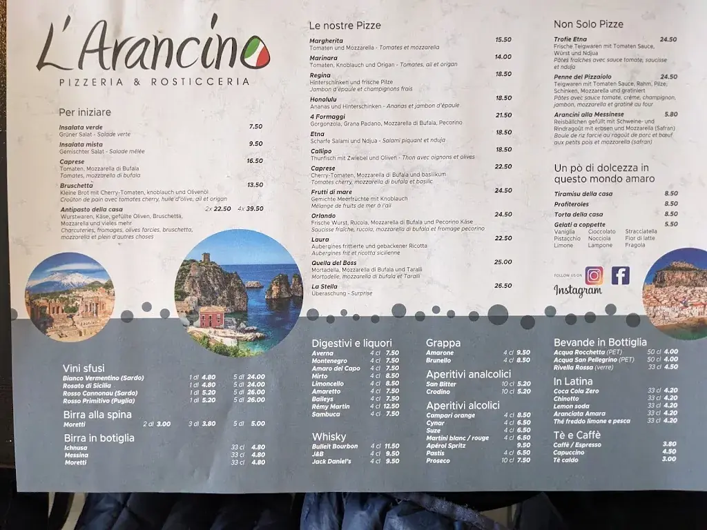 L'Arancino restaurant à Biel