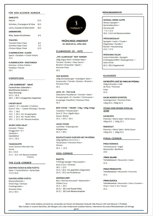 Golfrestaurant Clubhouse 19_Schinznach-Bad_menu_image_1