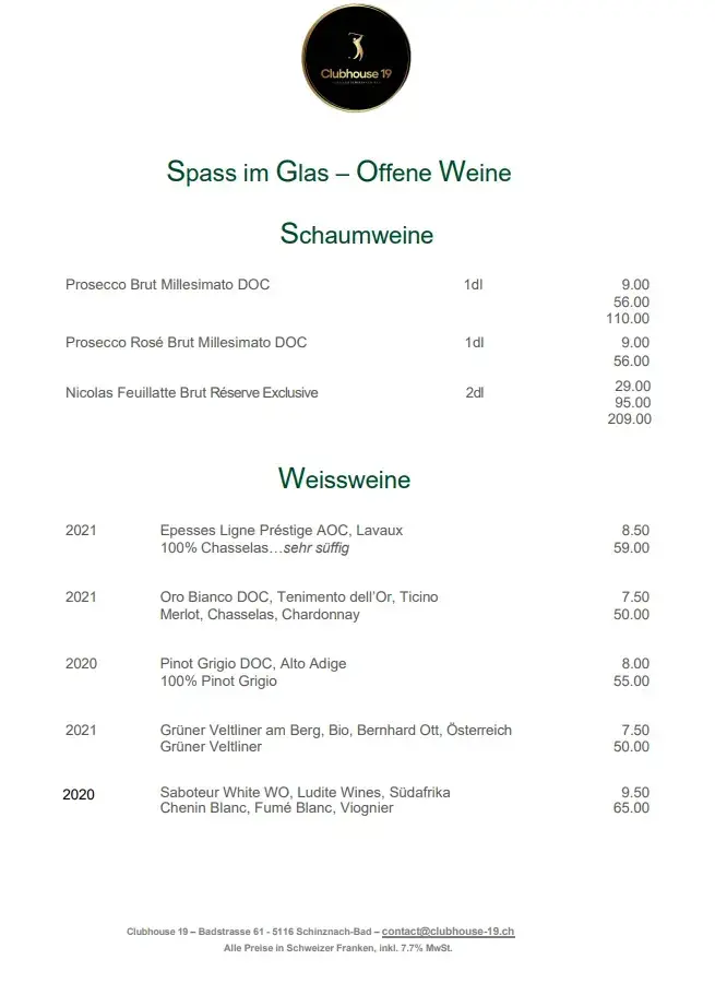 Menu_Golfrestaurant Clubhouse 19_Schinznach-Bad_image_4