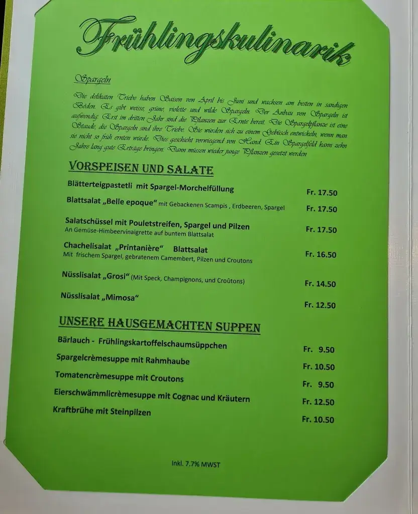 Menu_Restaurant Waldheim_Mülligen_imagen_2